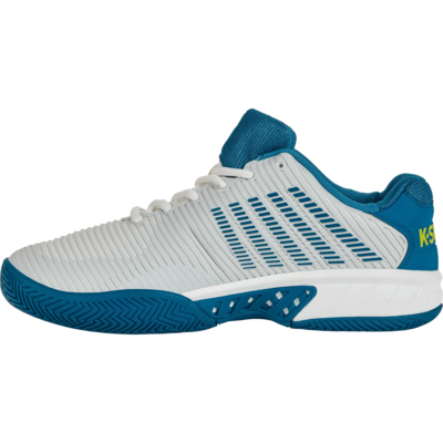 K-Swiss Mens Hypercourt Express 2 Tennis Shoes - Brilliant White/Celestial/Evening Primrose 3 K-Swiss Mens Hypercourt Express 2 Tennis Shoes - Brilliant White/Celestial/Evening Primrose - Image 3