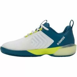 K-Swiss Mens Ultrashot Tennis Shoes - Brilliant White/Celestial/Evening Primrose -K-Swiss Sotre 06988136 d