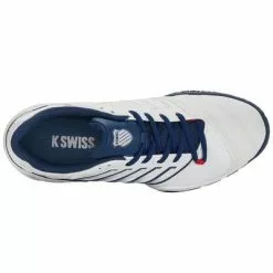 K-Swiss Mens Bigshot Light 4 Omni Tennis Shoes - White/Blue Opal -K-Swiss Sotre 07010136 C