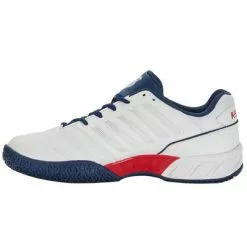 K-Swiss Mens Bigshot Light 4 Omni Tennis Shoes - White/Blue Opal -K-Swiss Sotre 07010136 E