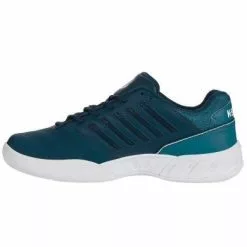 K-Swiss Mens Bigshot Light 4 Carpet Tennis Shoes -Reflecting Pond/Colonial Blue/White -K-Swiss Sotre 07137436 D