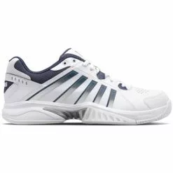 K-Swiss Mens Receiver V Tennis Shoes - White/Navy