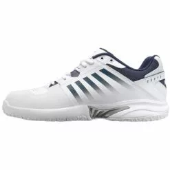K-Swiss Mens Receiver V Omni Tennis Shoes - White/Navy 8 K-Swiss Mens Receiver V Omni Tennis Shoes - White/Navy -K-Swiss Sotre 07394177 D