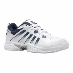 K-Swiss Mens Receiver V Omni Tennis Shoes - White/Navy 9 K-Swiss Mens Receiver V Omni Tennis Shoes - White/Navy -K-Swiss Sotre 07394177 E