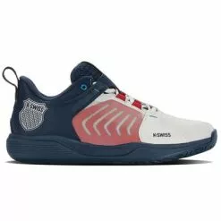 K-Swiss Mens Ultrashot Team Tennis Shoes - White/Opal Blue