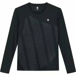 K-Swiss Mens Hypercourt Long Sleeve Top - Blue Graphite