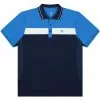 K-Swiss Mens Core Team Block Polo 4 - Navy/French Blue