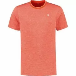K-Swiss Mens Hypercourt Double Crew Tee - Spicy Orange Melange