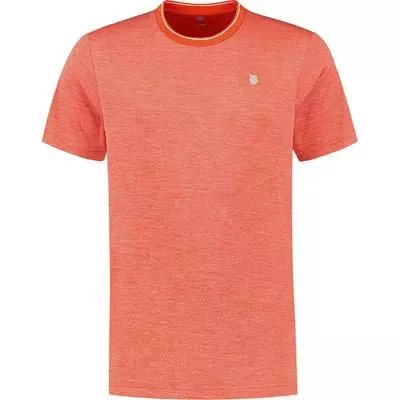 K-Swiss Mens Hypercourt Double Crew Tee - Spicy Orange Melange 1 K-Swiss Mens Hypercourt Double Crew Tee - Spicy Orange Melange -K-Swiss Sotre 105802 850 A