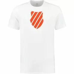 K-Swiss Mens Hypercourt Logo Tee 2 - White/Spicy Orange
