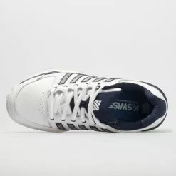K-Swiss Hypercourt Express Leather Men's White/Navy/Silver -K-Swiss Sotre 113347 2