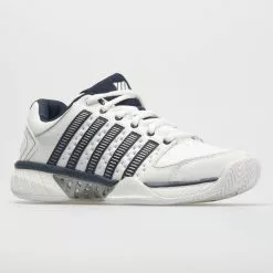 K-Swiss Hypercourt Express Leather Men's White/Navy/Silver -K-Swiss Sotre 113347 5