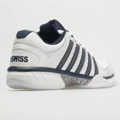 K-Swiss Hypercourt Express Leather Men's White/Navy/Silver -K-Swiss Sotre 113347 6