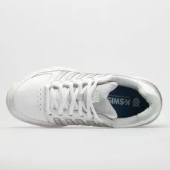 K-Swiss Hypercourt Express Leather Women's White/Silver/Glacier Gray -K-Swiss Sotre 113359 2