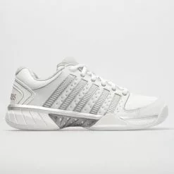 K-Swiss Hypercourt Express Leather Women's White/Silver/Glacier Gray