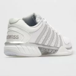 K-Swiss Hypercourt Express Leather Women's White/Silver/Glacier Gray -K-Swiss Sotre 113359 6