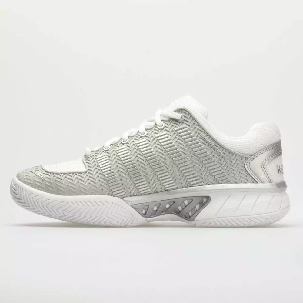 K-Swiss Hypercourt Express Women's White/Silver 2 K-Swiss Hypercourt Express Women's White/Silver - Image 2