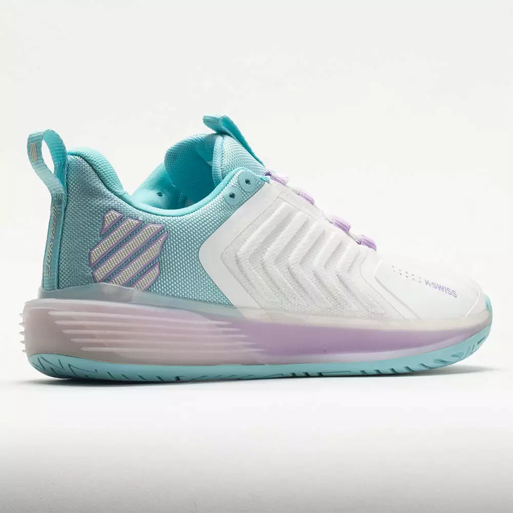 K-Swiss Ultrashot 3 Women's Brilliant White/Angel Blue/Sheer Lilac 6 K-Swiss Ultrashot 3 Women's Brilliant White/Angel Blue/Sheer Lilac - Image 6