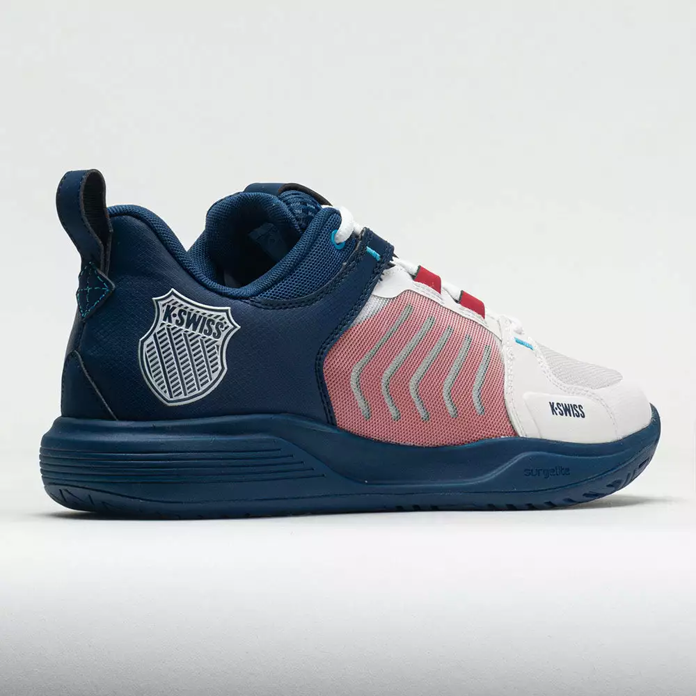 K-Swiss Ultrashot Team Men's Blanc De Blanc/Blue Opal/Lollipop 6 K-Swiss Ultrashot Team Men's Blanc De Blanc/Blue Opal/Lollipop - Image 6