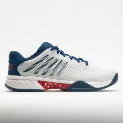 K-Swiss Sotre 34 K-Swiss Hypercourt Express 2 Men's Blanc De Blanc/Blue Opal/Lollipop