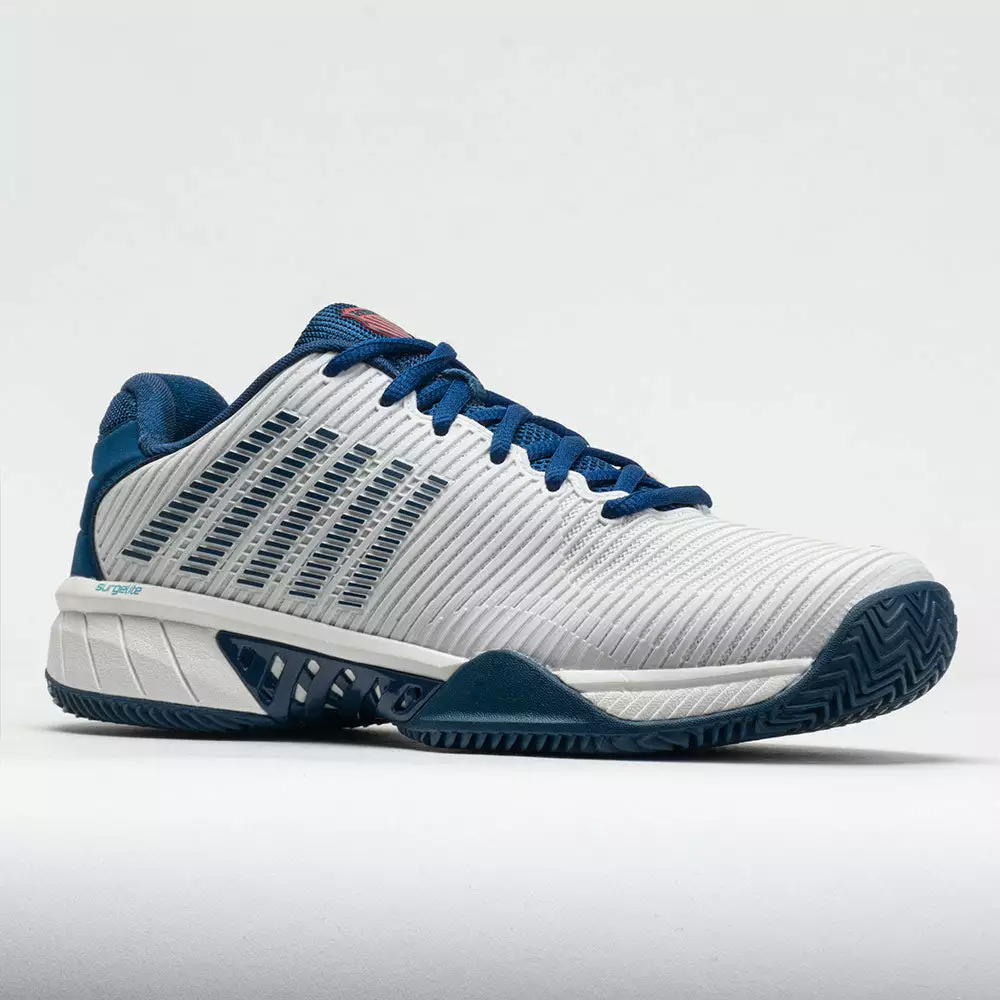 K-Swiss Hypercourt Express 2 Clay Men's Blanc De Blanc/Blue Opal/Lolli 5 K-Swiss Hypercourt Express 2 Clay Men's Blanc De Blanc/Blue Opal/Lolli - Image 5