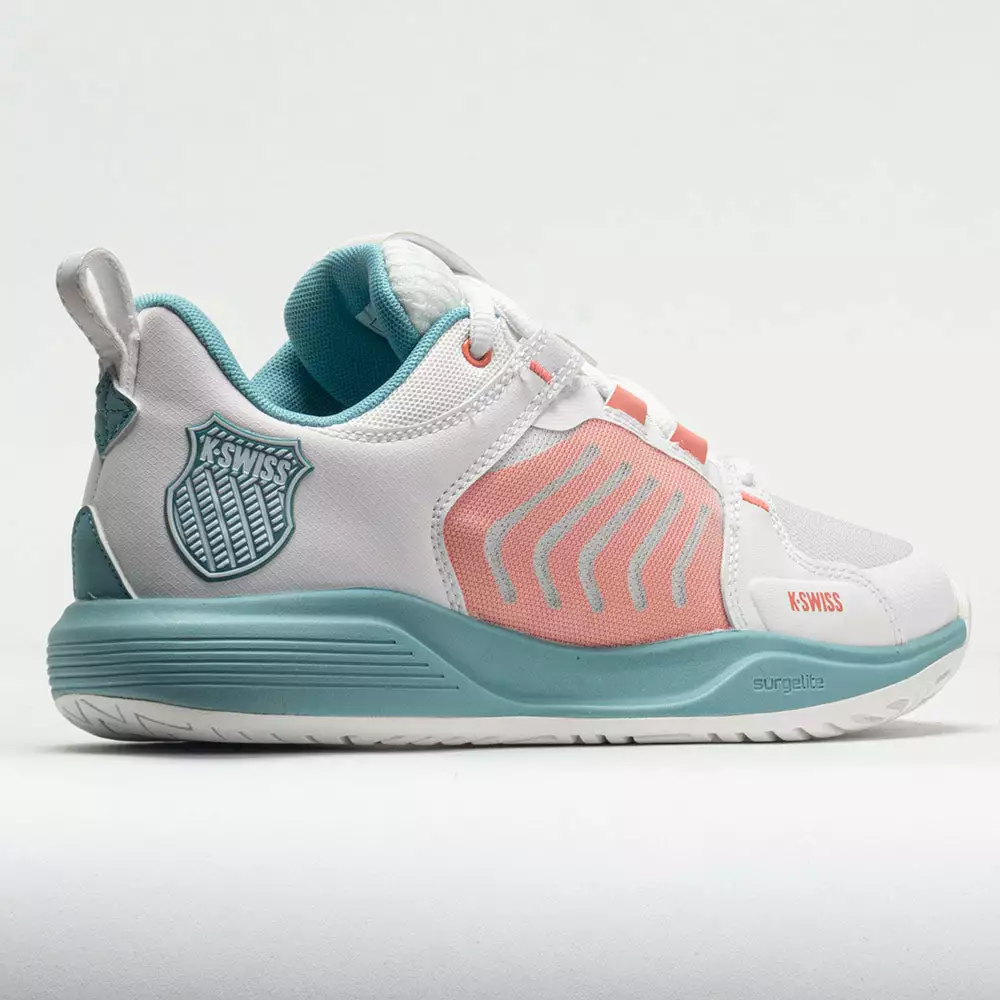 K-Swiss Ultrashot Team Women's Blanc De Blanc/Nile Blue/Desert Flower 6 K-Swiss Ultrashot Team Women's Blanc De Blanc/Nile Blue/Desert Flower - Image 6