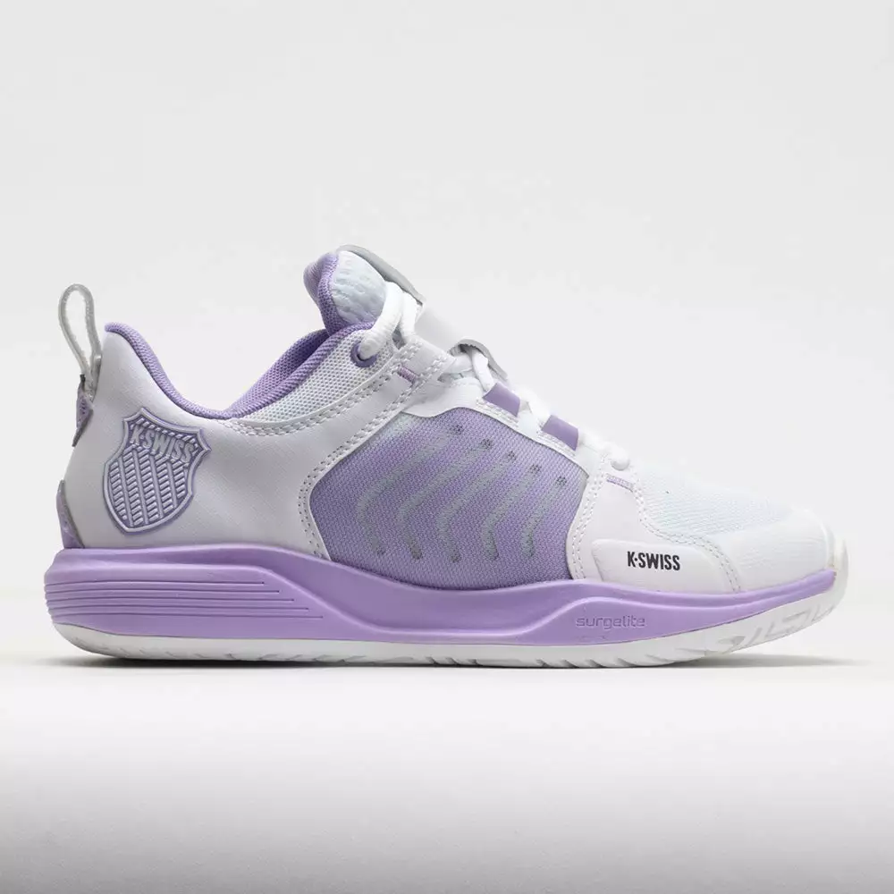 K-Swiss Ultrashot Team Women's White/Purple Rose/Moonless Night 1 K-Swiss Ultrashot Team Women's White/Purple Rose/Moonless Night
