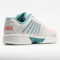 K-Swiss Hypercourt Express 2 Women's Blanc De Blanc/Nile Blue/Desert -K-Swiss Sotre 117153 6