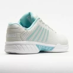 K-Swiss Hypercourt Express 2 Women's Vaporous Gray/White/Blue Glow -K-Swiss Sotre 117154 6