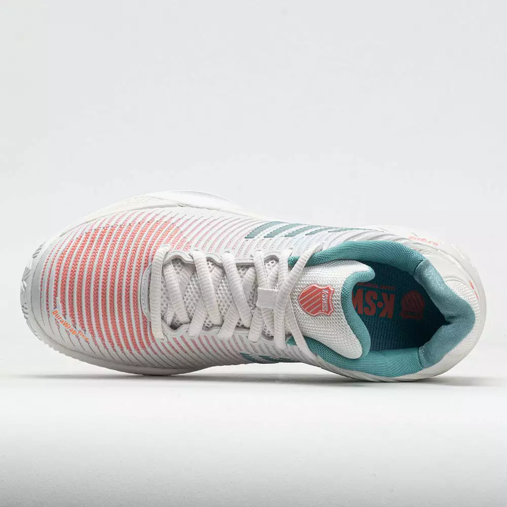 K-Swiss Hypercourt Express 2 Clay Women's Blanc De Blanc/Nile Blue/Des 3 K-Swiss Hypercourt Express 2 Clay Women's Blanc De Blanc/Nile Blue/Des - Image 3