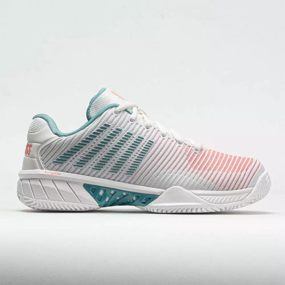 K-Swiss Hypercourt Express 2 Clay Women's Blanc De Blanc/Nile Blue/Des 1 K-Swiss Hypercourt Express 2 Clay Women's Blanc De Blanc/Nile Blue/Des