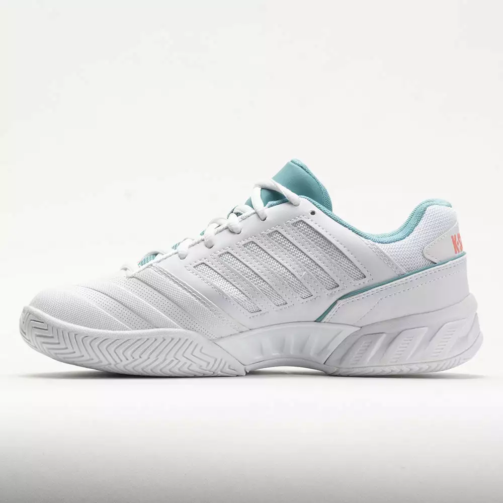 K-Swiss Bigshot Light 4 Women's White/Nile Blue/Desert Flower 2 K-Swiss Bigshot Light 4 Women's White/Nile Blue/Desert Flower - Image 2