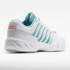 K-Swiss Bigshot Light 4 Women's White/Nile Blue/Desert Flower 11 K-Swiss Bigshot Light 4 Women's White/Nile Blue/Desert Flower -K-Swiss Sotre 117157 6