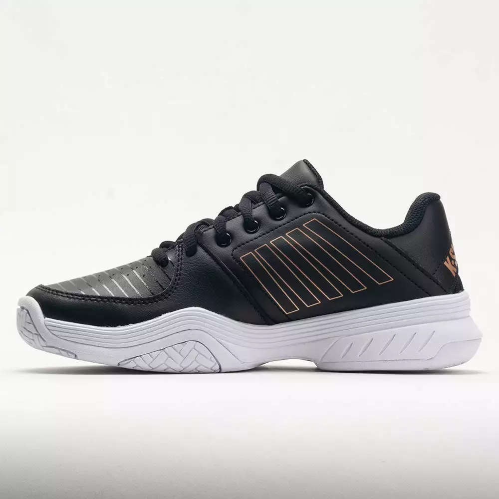 K-Swiss Court Express Women's Black/White/Rose Gold 2 K-Swiss Court Express Women's Black/White/Rose Gold - Image 2