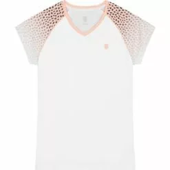 K-Swiss Womens Hypercourt Top - White/Panther Print