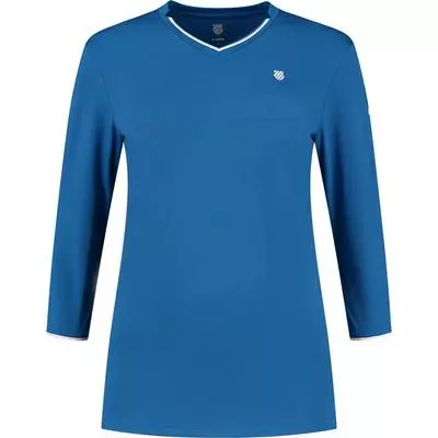 K-Swiss Womens Hypercourt Longsleeve Tee 2 - Classic Blue 1 K-Swiss Womens Hypercourt Longsleeve Tee 2 - Classic Blue
