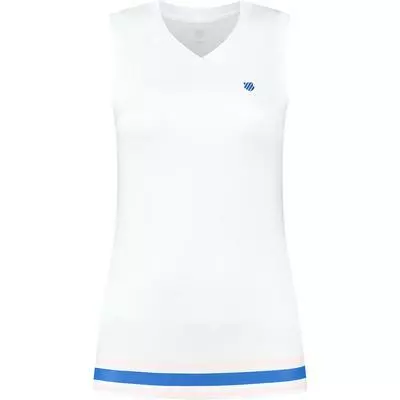 K-Swiss Womens Hypercourt Singlet - White 1 K-Swiss Womens Hypercourt Singlet - White