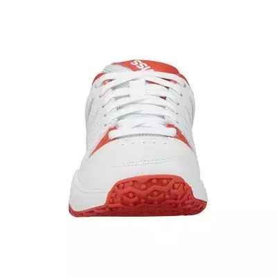 K-Swiss Kids Smash Omni Tennis Shoes - White/Fiesta 3 K-Swiss Kids Smash Omni Tennis Shoes - White/Fiesta - Image 3