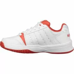 K-Swiss Kids Smash Omni Tennis Shoes - White/Fiesta 8 K-Swiss Kids Smash Omni Tennis Shoes - White/Fiesta -K-Swiss Sotre 55629 182 d