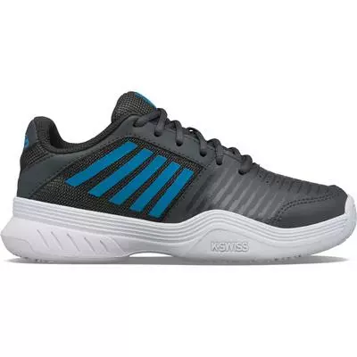 K-Swiss Kids Court Express Omni Tennis Shoes - Dark Shadow/Blue 1 K-Swiss Kids Court Express Omni Tennis Shoes - Dark Shadow/Blue