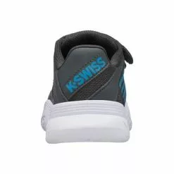 K-Swiss Kids Court Express Strap Omni Tennis Shoes - Dark Shadow -K-Swiss Sotre 56610029 D