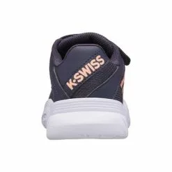K-Swiss Kids Court Express Strap Omni Tennis Shoes - Navy Blue -K-Swiss Sotre 56610034 D