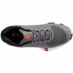 K-Swiss Kids Hypercourt Express 2 HB Tennis Shoes - Grey/Orange -K-Swiss Sotre 86614052 D