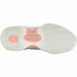 K-Swiss Kids Hypercourt Express 2 HB Tennis Shoes - White/Nile Blue -K-Swiss Sotre 86614143 D