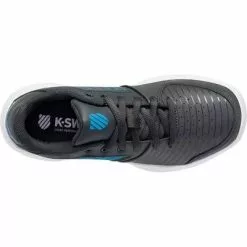 K-Swiss Kids Court Express Carpet Tennis Shoes - Black/Blue -K-Swiss Sotre 86934411 lr D