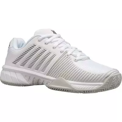 K-Swiss Womens Express Light 2 HB Tennis Shoes - White/Gull Grey 2 K-Swiss Womens Express Light 2 HB Tennis Shoes - White/Gull Grey - Image 2