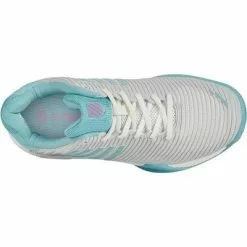 K-Swiss Womens Hypercourt Express 2 HB Court Tennis Shoes - White/Angel Blue -K-Swiss Sotre 96613190 C 2