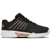 K-Swiss Womens Hypercourt Express 2 HB Court Tennis Shoes - Black/Rose Gold