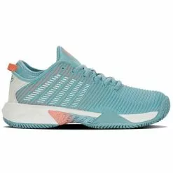 K-Swiss Womens Hypercourt Supreme HB Tennis Shoes - Nile Blue / Desert Flower