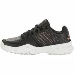 K-Swiss Womens Court Express HB Tennis Shoes - Black/Rose Gold -K-Swiss Sotre 96750059 E